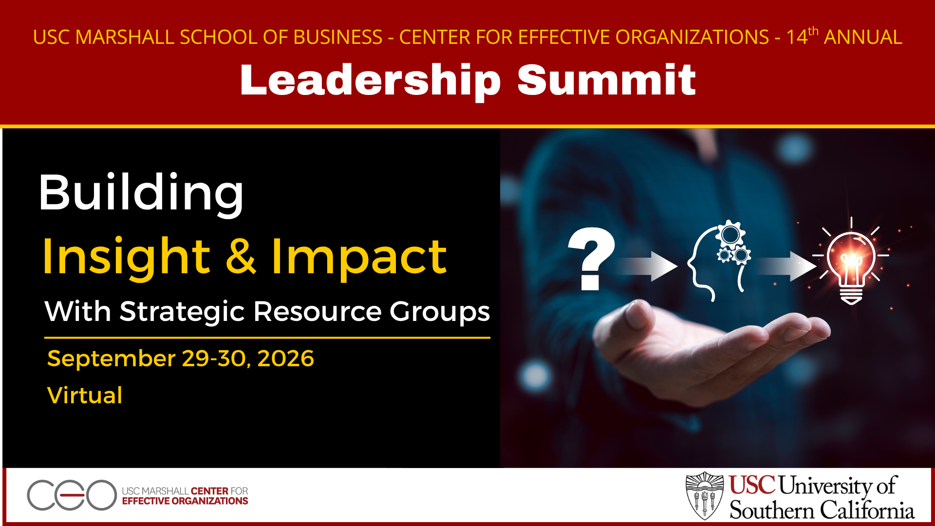 Strategic Resource Group Leadership Summit - USC Center for Effective ...
